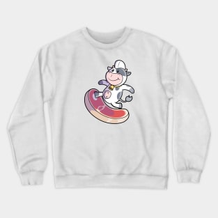 Surfing Beef! Crewneck Sweatshirt